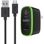 Belkin 12W USB-A Wall Charger  USB-A to Micro-USB Cable - 12 W - 4 ft Cable - 5 V DC240 A Output F8M886TT04-BLK