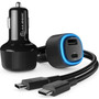Alogic Rapid 2 Port USB-A  USB-C Car Charger - 12W  45W Power Delivery - For Laptops Tablets And Phones - 45 W - 12 V DC Input CRCA57