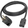 Tripp Lite 6ft Power Cord Piggyback Cable 5-15PR to C13 13A 16AWG 6 - For Computer Monitor - 125 V AC  13 A - Black - 6 ft Cord - P006-006-515MF