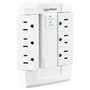 CyberPower CSB600WS Essential 6-Outlets Surge Suppressor Wall Tap and Swivel Outputs - Plain Brown Boxes - 6 x NEMA 5-15R - 900 J - V CSB600WS