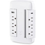 CyberPower Professional 6-Outlet Surge SuppressorProtector - 6 x NEMA 5-15R 2 x USB - 900 J - 125 V AC Input - 45 kA CSP600WSURC5