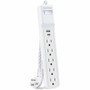 CyberPower P504UC 5-Outlets Surge SuppressorProtector - 5 x NEMA 5-15R 2 x USB - 500 J - 125 V Input - 5 V DC Output - 15 kA - 4 ft P504UC