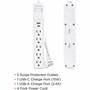 CyberPower P504UC 5-Outlets Surge SuppressorProtector - 5 x NEMA 5-15R 2 x USB - 500 J - 125 V Input - 5 V DC Output - 15 kA - 4 ft P504UC
