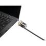 Kensington ClickSafe Combination Laptop Lock for Wedge-Shaped Security Slot - Resettable - 4-digit - Combination Lock - Silver Black K67936WW