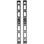 Tripp Lite by Eaton 48U Vertical Cable Management Bars - Cable Manager - Black - 2 - 48U Rack Height SRVRTBAR48