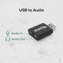 Plugable USB Audio Adapter - 1 x Type A USB Male - 2 x 35mm Stereo Audio Female - Black USB-AUDIO