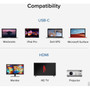Plugable USB 31 Type-C to HDMI 20 Adapter - 1 Pack - USB 31 Type C - 1 x HDMI HDMI 20 Digital AudioVideo Female - 3840 x 2160 USBC-HDMI