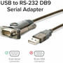 Plugable USB to Serial Adapter Compatible with Windows Mac Linux - 2 ft SerialUSB Data Transfer Cable for PDA GPS Router Modem PL2303-DB9