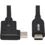 Tripp Lite by Eaton U420-01M-RA USB-C to USB-C Cable MM Black 1 m 33 ft - 33 ft Thunderbolt 3 Data Transfer Cable for Power - U420-01M-RA