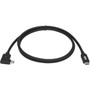 Tripp Lite by Eaton U420-01M-RA USB-C to USB-C Cable MM Black 1 m 33 ft - 33 ft Thunderbolt 3 Data Transfer Cable for Power - U420-01M-RA