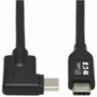 Tripp Lite by Eaton U420-01M-RA USB-C to USB-C Cable MM Black 1 m 33 ft - 33 ft Thunderbolt 3 Data Transfer Cable for Power - U420-01M-RA