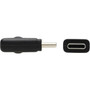 Tripp Lite by Eaton U420-01M-RA USB-C to USB-C Cable MM Black 1 m 33 ft - 33 ft Thunderbolt 3 Data Transfer Cable for Power - U420-01M-RA