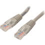 StarTechcom 3 ft Gray Molded Cat5e UTP Patch Cable - Category 5e - 3 ft - 1 x RJ-45 Male Network - 1 x RJ-45 Male Network - Gray M45PATCH3GR