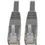 Tripp Lite by Eaton Premium N200-001-GY RJ-45 Patch Network Cable - 1 ft RJ-45 Network Cable for Computer Printer Gaming Console - N200-001-GY