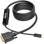 Tripp Lite by Eaton USB C to DVI Adapter Cable MM 1920 x 1080 1080p 6 ft - 6 ft DVIUSB Video Cable for Smartphone Projector U444-006-D