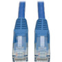 Tripp Lite 50ft Cat6 Gigabit Snagless Molded Patch Cable RJ45 M/M Blue 50' - 50 ft Category 6 Network Cable - First End: 1 x RJ-45 - 1 (Fleet Network)