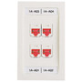 Panduit Network Faceplate - Yellow PSL-DCJB-YL