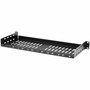 Tripp Lite by Eaton SmartRack SRSHELF2P1USHRT Rack Shelf - For Data Center Server Router Networking - 1U Rack Height - - Black Coat SRSHELF2P1USHRT