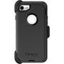OtterBox Defender Rugged Carrying Case Holster Apple iPhone 7 iPhone 8 iPhone SE 2 iPhone SE 3 Smartphone - Black - Dirt Bump  77-56603