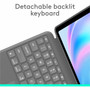 Logitech Combo Touch KeyboardCover Case for 13 Apple iPad Air 13 2024 Tablet - Oxford Gray - Scuff Resistant Scratch Resistant - 920-012608