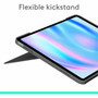 Logitech Combo Touch KeyboardCover Case for 13 Apple iPad Air 13 2024 Tablet - Oxford Gray - Scuff Resistant Scratch Resistant - 920-012608