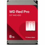 Western Digital Red Pro WD8005FFBX 8 TB Hard Drive - 35 Internal - SATA SATA600 - Conventional Magnetic Recording CMR Method - WD8005FFBX