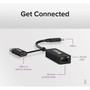 Plugable 25G USB C and USB to Ethernet Adapter 2-in-1 Adapter - Compatible with USB CThunderbolt 3 or USB 30 USB-C to RJ45 25 USBC-E2500