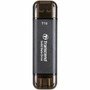 Transcend ESD310C 1 TB Portable Solid State Drive - External - Black - Desktop PC Notebook Gaming Console Device Supported - USB 32 TS1TESD310C