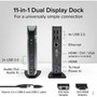 Plugable USB 30 Universal Laptop Docking Station Dual Monitor for Windows and Mac - Dual Video HDMI and DVIVGAHDMI Gigabit 6 USB UD-3900