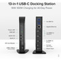 Plugable USB-C Triple Display Docking Station with Charging Support Power Delivery for Specific Windows USB Type-C and Thunderbolt 3 - UD-ULTCDL