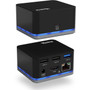 Plugable Docking Station - for NotebookDesktop PC - USB 31 Gen 1 Type C - 4K - 3840 x 2160 2560 x 1440 1920 x 1080 - 2 x USB 20 UD-CUBE