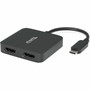 Plugable USB C to HDMI Adapter for Dual Monitors - 4K 60Hz USB C Hub for Windows and Chromebook Driverless USBC-MSTH2