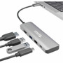 Plugable USB C Hub Multiport Adapter 4 in 1 100W Pass Through Charging USB C to HDMI 4K 60Hz - Multi USB Port Hub for Windows Mac USBC-4IN1