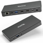 Plugable USB C Docking Station Dual Monitor 2 HDMI Ports Power Delivery Dock Dual 4K Monitor for Windows ChromeOS - 1x USB-C 3x - UD-MSTH2