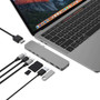 Hyper PRO 8-in-2 USB-C Hub - for NotebookDesktop PC - Memory Card Reader - microSD SD - 100 W - USB Type C - 4K 5K - 3840 x 2160 x GN28D-GRAY