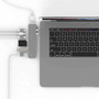 Hyper PRO 8-in-2 USB-C Hub - for NotebookDesktop PC - Memory Card Reader - microSD SD - 100 W - USB Type C - 4K 5K - 3840 x 2160 x GN28D-GRAY