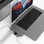 Hyper PRO 8-in-2 USB-C Hub - for NotebookDesktop PC - Memory Card Reader - microSD SD - 100 W - USB Type C - 4K 5K - 3840 x 2160 x GN28D-GRAY