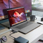 Hyper PRO 8-in-2 USB-C Hub - for NotebookDesktop PC - Memory Card Reader - microSD SD - 100 W - USB Type C - 4K 5K - 3840 x 2160 x GN28D-GRAY