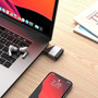ALOGIC Ultra Mini USB-C to SD and Micro SD card reader Adapter - 5 GBs - SD microSD - USB 32 Gen 1 Type CExternal - 1 Pack ULCSDMN-SGR