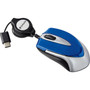Verbatim USB-C Mini Optical Travel Mouse-Blue - Optical - Cable - Blue - 1 Pack - USB Type C - 3 Buttons 70237
