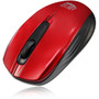 Adesso iMouse S50R - 24GHz Wireless Mini Mouse - Optical - Wireless - Radio Frequency - 240 GHz - Red - USB - 1200 dpi - Scroll - 3 IMOUSE S50R