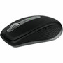Logitech MX Anywhere 3S Mouse - Darkfield - Wireless - Bluetooth - Rechargeable - Space Gray - 8000 dpi - Scroll Wheel - 6 Buttons 910-006945