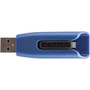Verbatim 64GB Store n Go V3 Max USB 30 Flash Drive - Blue - 64 GB - USB 30 - Black Blue - Lifetime Warranty - 1 Each 49807
