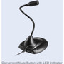 Adesso Xtream M1 Wired Condenser Microphone - 6 ft - 20 Hz to 20 kHz - 680 Ohm -38 dB - Omni-directional - Gooseneck Desktop - USB XTREAM M1