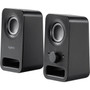 Logitech Multimedia Speakers Z150 with Clear Stereo Sound Midnight Black 3W RMS - 2 Pack 980-000802