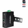 TRENDnet Hardened Industrial SFP to Gigabit UPoE Media Converter IP30 Rated Housing Includes DIN-rail  Wall Mounts Operating Temp TI-UF11SFP
