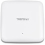 TRENDnet AX1800 Dual Band WiFi 6 PoE Access Point 1201Mbps WiFi AX  576Mbps WiFi N MU-MIMO OFDMA1024 QAM WDS Client Bridge - TEW-921DAP