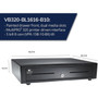 APG Cash Drawer Vasario Series Cash Drawer - 5 Bill - 8 Coin - 2 Media Slot - Solenoid 24V - Black VB320-BL1616-B10