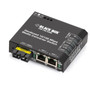 Black Box LBH100AE-H-SSC TransceiverMedia Converter - 2 x Network RJ-45 - 1 x SC Ports - DuplexSC Port - Single-mode - Ethernet - LBH100AE-H-SSC