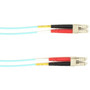 Black Box Fiber Optic Duplex Patch Network Cable - 492 ft Fiber Optic Network Cable for Network Device - First End 2 x LC Network - FOLZHM4-015M-LCLC-AQ